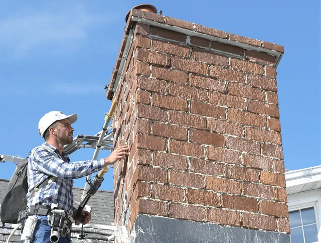 Brickwork for a chimney rebuild by Claremont Chimney Sweep in Claremont, CA