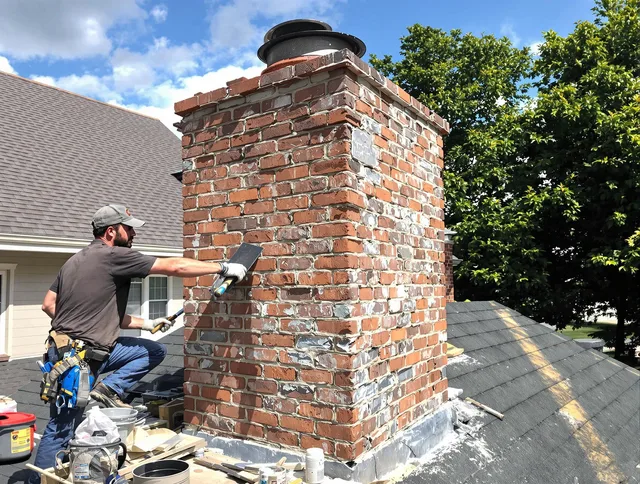 Completed chimney rebuild by Claremont Chimney Sweep in Claremont, CA
