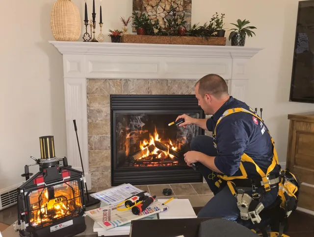 Safety-focused fireplace inspection by Claremont Chimney Sweep in Claremont, CA
