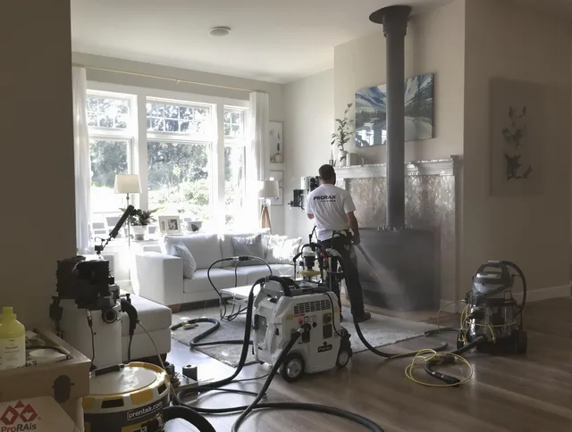 Soot removal service by Claremont Chimney Sweep for a fireplace in Claremont, CA